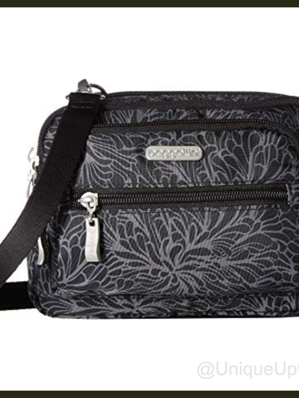 Triple Zip Convertible Crossbody Belt Bag Water Resistant Lightweight